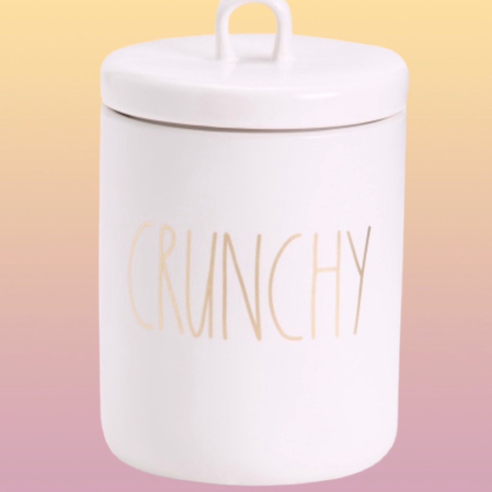 Rae Dunn “CRUNCHY” canister NIB